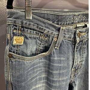 Cinch Holden Mens Denim Low Rise Jeans 31x36 Soft Western USA Made Cotton